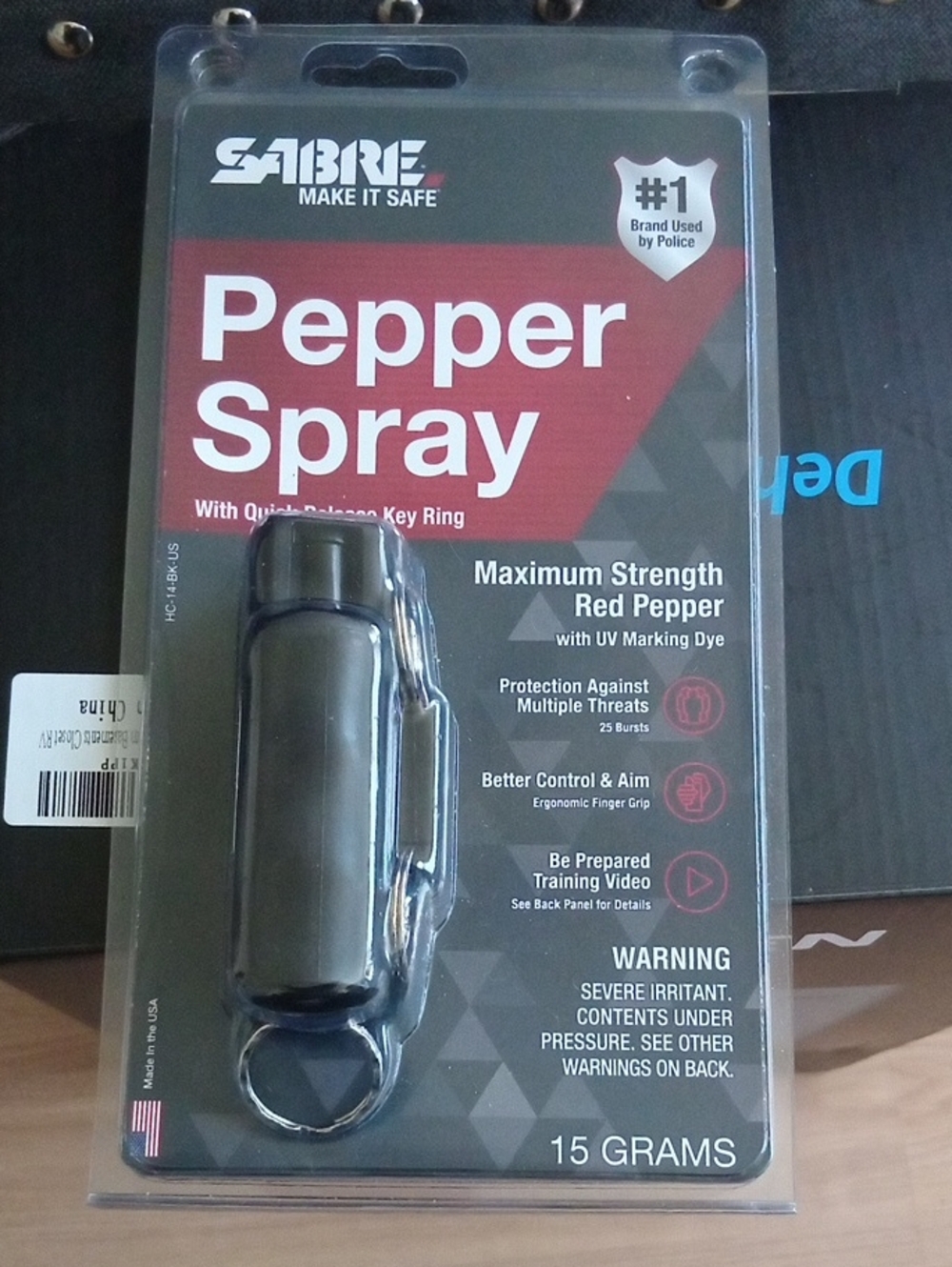 Black Pepper Spray - Maximum Strength Personal Defense